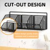 XGVIEGZ Hanging Wire Fruit Basket with Adhesive Hooks, Hanging Fruit