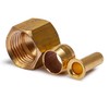 LTWFITTING Value Pack 1/4-Inch OD Brass Compression Insert,Sleeve Ferrule,Nut (Pack