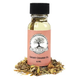 Ghost Chaser Oil 1/2 oz | Handmade with Herbs & Essential Oils | Negative Energy, Spirits, Ghosts, Witchcraft & Psychic Attacks Related Rituals | Wiccan Pagan Hoodoo Conjure Santeria