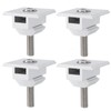 Solar Panel Bracket Centre Clamps Steel Silver 30mm Lightweight Solar