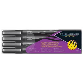 Prismacolor Assorted Markers Brush, Chisel, Fineline 05 & 005 1738861 New In Pac
