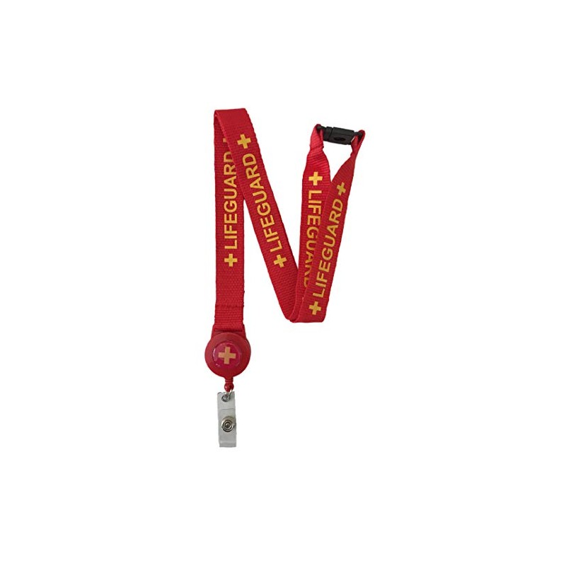 20mm Lifeguard Lanyard with Safety Breakaway & Integrated Badge Reel