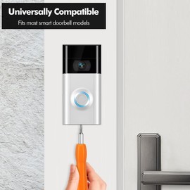 Poeland Doorbell Screwdriver Screwdriver Set with 16 Pieces T6 T15 Screws for Ring Video Doorbell Compatible with Video Doorbell 2, Pro and Elite (Orange)