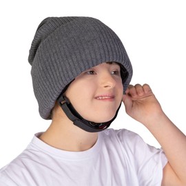 Ribcap Lenny Kids Medical Grade Protective Helmet | Grey | Midi - Kids Medium (Head Circumference 19.5-20.5") | Soft Helmet for Epilepsy | Protective Helmet for Seizures | Fashionable and No Stigma