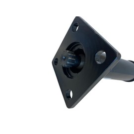 Keepgrindingdaily.com 9.50" Column for Hydraulic Steering Orbital Valves, 3/4" Smooth Shaft, 12 Spline Orbital Side (250mm)