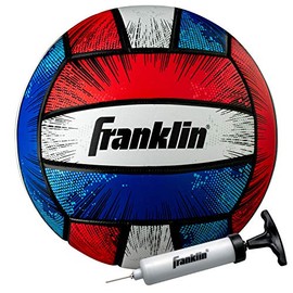 Franklin Sports Blast Volleyball - Outdoor + Beach Volleyball - Cushioned Volleyball Ball Set Great for Backyard and Beach Volleyball - Air Pump Included