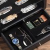 Emfogo Pocket Knife Display Case, Large Knife Collection Box for
