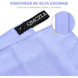Toallas Deportivas Secado Rápido de Microfibra 3 Pack, Toalla de Viaje Ligera y Portatil, con Una Bolsa, Toalla Deportiva para Playa, Natación, Yoga (Morado taro, 11.8*11.8in+15.7*31.5in+30*60in)