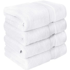 Utopia Towels Luxurious Bath Towels, 24 Pack, White