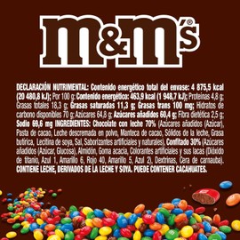 M&Ms Chocolate24 Pack Chocolate con Leche, 43.8g c/u. 1kg Total
