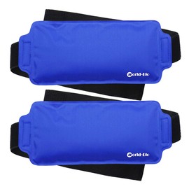 Ice Pack Wrap for Injuries, 2 Reusable Hot Cold Packs Alleviate Surgery Recovery, Relieve Joint Pain, Inflammation - Adjustable & Flexible Therapy for Knees, Back, Elbows, Wrists and Legs