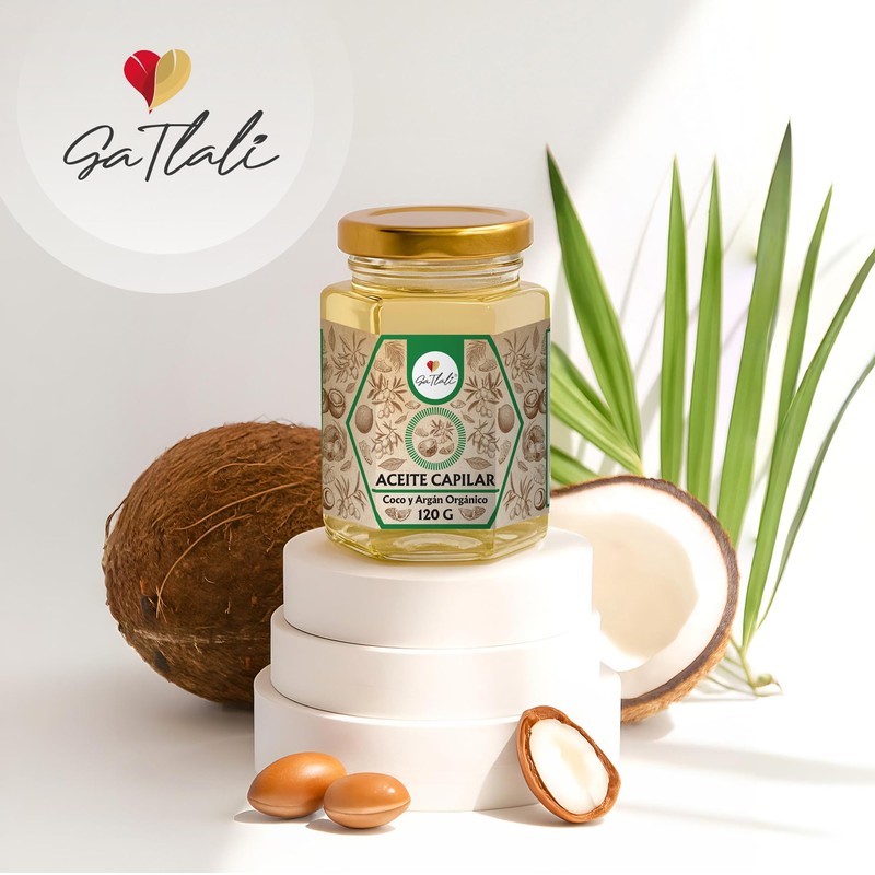 Ga Tlali – Aceite Capilar de Coco y Argán 120g