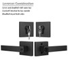 Gobrico Entry Door Lever with Double Deadbolt (Keyed Both Sides)