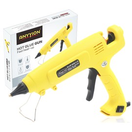 Anyyion 300W Industrialt Glue Gun – High Output Professional Adjustable Switch – Professional Grade Hot Glue Gun for Carpentry, Repairs & Remodeling