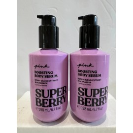 Victoria's Secret PINK Super Berry  Boosting Body Serum  198 Ml/6.7 Fl Oz 2 Pack