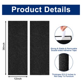 MQQUFF Dart Board Wall Protectors, Black Felt Wall Tiles Dartboard Surround Wall Protector, 36" H X 25" W X 0.5" Dart Board Backing Dart Accessories Cork Dart Board Backer Alternative