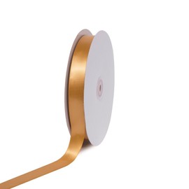 Creative Ideas PSF0708-690 Solid Satin Ribbon, 7/8"/100 yd, Antique Gold