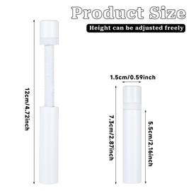 White Graphics Card GPU Support Bracket, Adjustable Stainless Steel Anti Sag GPU Bracket, with Magnet and Non-Slip Sheet,73mm-130mm Video Card Anti Sag Holder