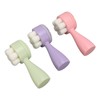 3pcs Facial Cleansing Brush Deep Cleansing Exfoliation Removing Blackhead Massaging