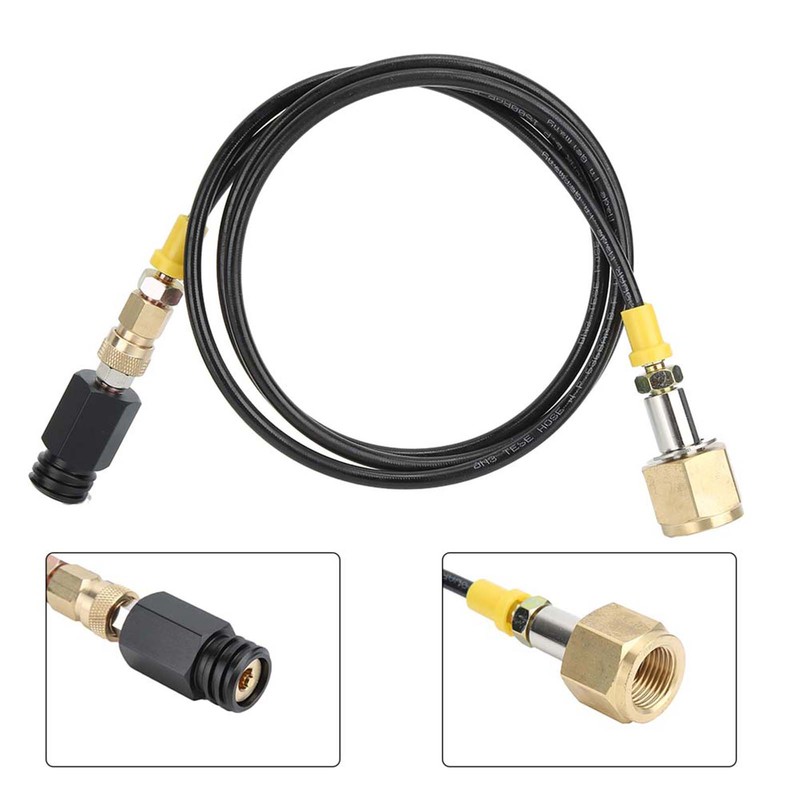 1.5m G1/2-14 CGA320 CO2 Tank Adapter Soda Hose Kit Accessories