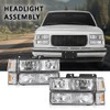 ALLGOOD Headlight Assembly Front Headlamp, Compatible with GMC Sierra C/K