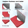 Waylipun Business Card Case, PU Leather Premium Business Card Holder