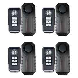Greencycle 113db Loud Bicycle Alarm System Anti Theft,Vibration Sensing Bike Alarm with Remote,IP65 Waterproof,SOS Function,Suitable for Electric Bicycles,Mobility Scooters,Electric Bicycles,4PK