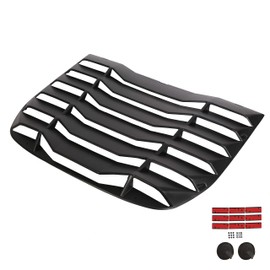 Kojem Rear Window Louver Compatible with 2009-2020 Nissan 370Z Coupe Windshield Sun Shade Cover ABS Plastic