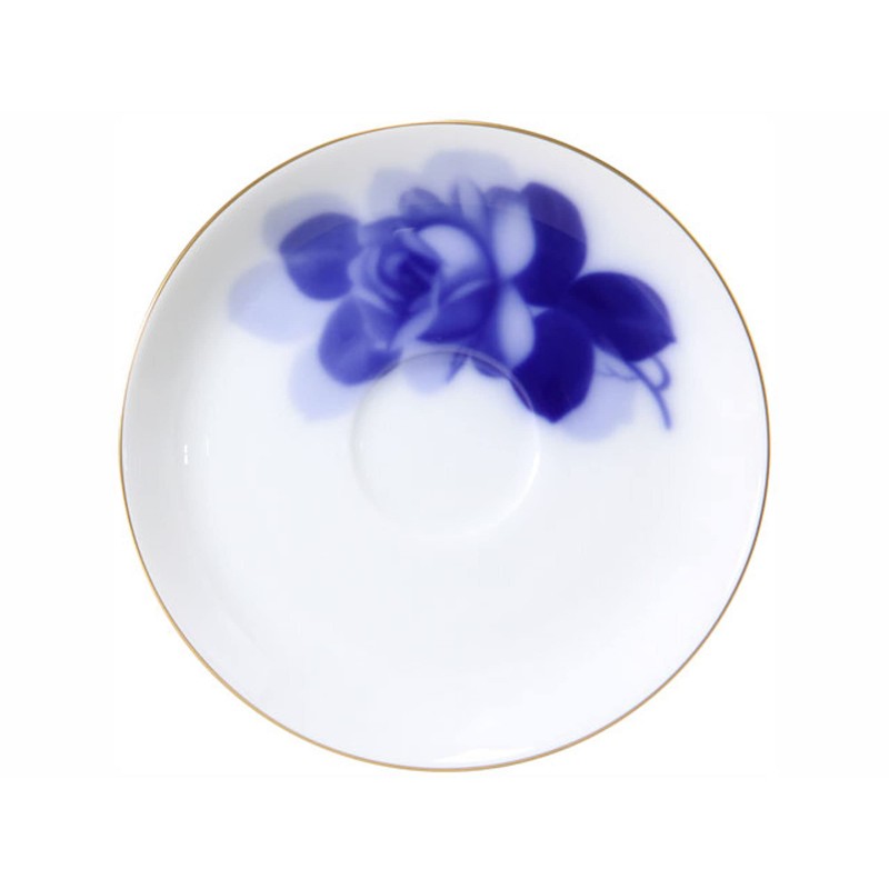 Okura Tien 30C/8211 Blue Rose Cup & Saucer, Coffee Tea,
