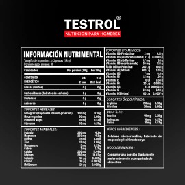 Testrol Multi Mens Platinum | 24 Vitaminas Esenciales para el Bienestar Masculino | 90 Cápsulas