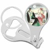 Elegant Evening Tea Nail Clippers Plus Bottle Opener Keychain