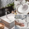 Hibbent 3 in 1 Bathroom Sink Plug Stopper Wash Basin