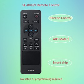 GHUST SE-R0429 SER0429 Replacement Remote Control for Toshiba Soundbar Home Theater System SBX4250 SBX4250KN SBX5065