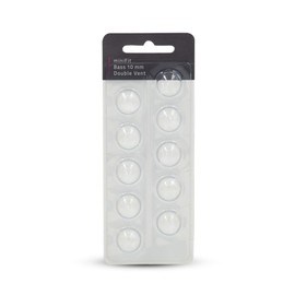 Hearing360 MiniFit Bass Double Vent Dome Hearing Aid Domes Compatible with Oticon Device (10mm)
