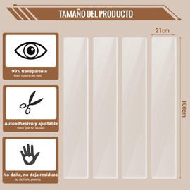 DAMET Protector de Puerta de Perro Rascador, Protector de Puerta contra Arañazos de Perro, Protector de Marco de Puerta para Arañazos de Gato, Protector Grueso Antiarañazos para Muebles