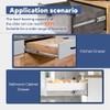 ToBeGreat 1 Pair Hardware 3-Section Full Extension Ball Bearing Drawer