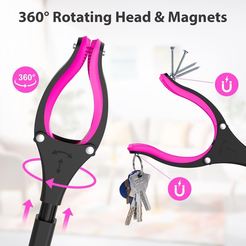 43" Grabber Reacher Tool, Foldable Reacher Grabber Pickup Tool with