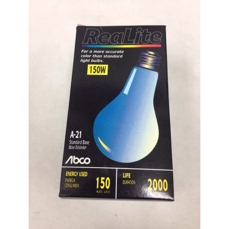 Abco/Westinghouse 150W A21 Clear Realite Neodymium Full Spectrum Reptile Light