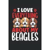 I Love Everything About My Beagles: Beagle Notebook / Journal