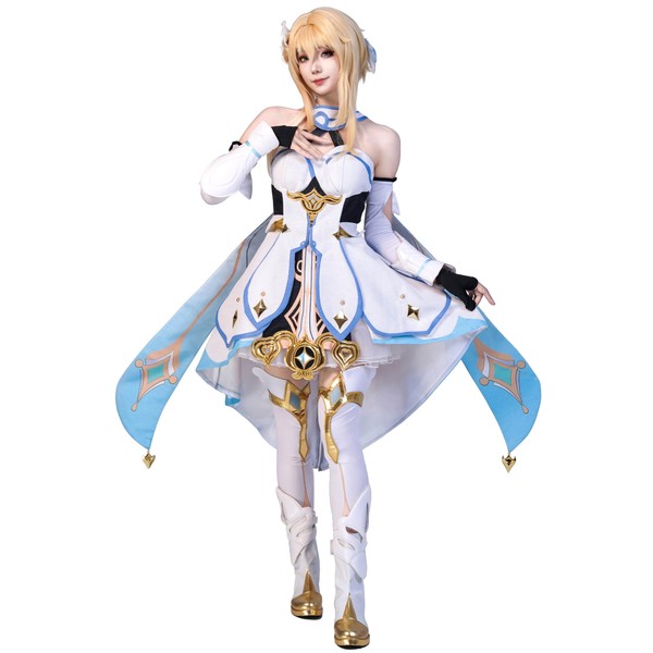 OSIAS Upgraded Edition Genshin Impact Lumine Cosplay Costume(L)