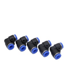 8 mm IQS Pneumatic Angle Connector 90° Pack of 5 - Hose Connector Compressed Air Connector