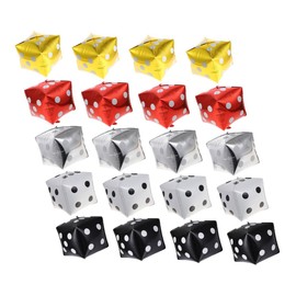 KOMBIUDA 20pcs Cube Dice Aluminum Foil Balloons 12 Inches Theme Party Decorations for Photo Props for Birthday Celebrations