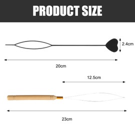 12 Hair Beader Tool,5 PCS Wooden Handle Threading Needles,Beaders for Braids,Easy and Quick to Use,Weave a Variety of Styles of Hairstyles,Suitable for Women's Braid Styling