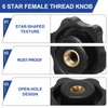PATIKIL M8 x 32mm Thread Clamping Nuts, 10 Pcs 6