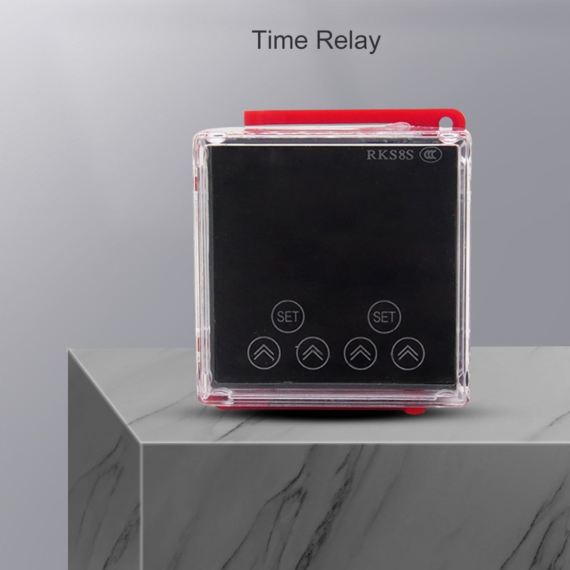 Time Relay LCD Display Multifunctional PP Flame Retardant Housing Delay
