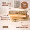 lampox® Set of 2 scrubbing brushes with bristles in hard