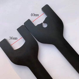 UTMALL 2PCS Viscous Fan Clutch Spanner Wrench Tool Set for Land Rover Range Rover 4.2 4.4 TD V6 303-1142 303-1143