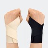 Ultra-Thin Slim Wrist Support Band Black - Right Hand 2ea