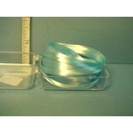 DW Handcraft Miniature Ribbon #19 Light Blue 12 One Yard Pcs. Sticks to Itself When Moisten