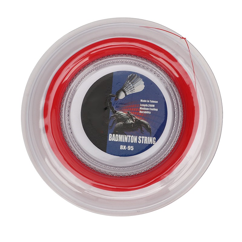 POWERTI Badminton Racquet String High Elasticity Wear Resistant Resin Fibre